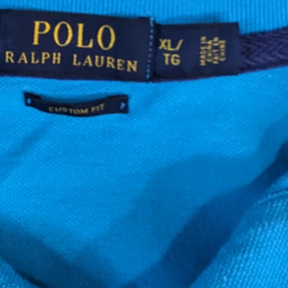 Polo Ralph Lauren Custom fit men's turquoise polo shirt size XL - Picture 4 of 12